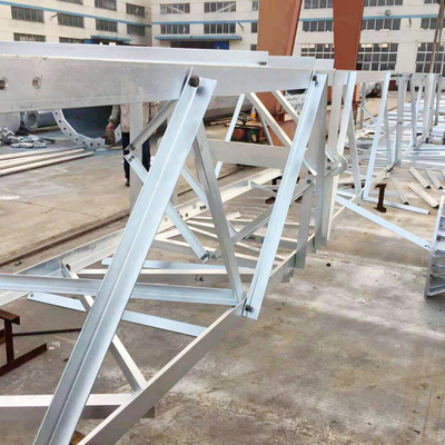50m 100m Steel Lattice Tower Transmission Line 4 Legged Angular