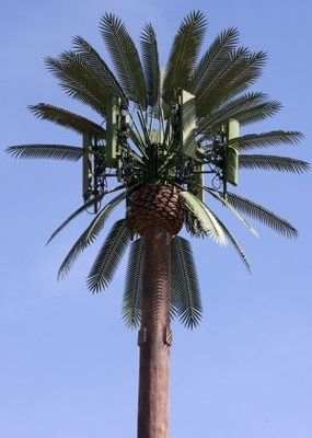 Millimeter Wave Radio Cell Microwave Communication Towers Antenna Customized Disguised Coconut Cell