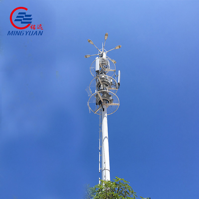 30m Monopole Telecommunications Tower / Polygonal Radio Communication Tower