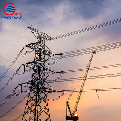 Monopole Electric Transmission Tower Multi Circuit For Power Distribution