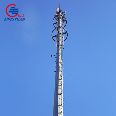 30m Galvanized Telecom Antenna Mast Cell Tower