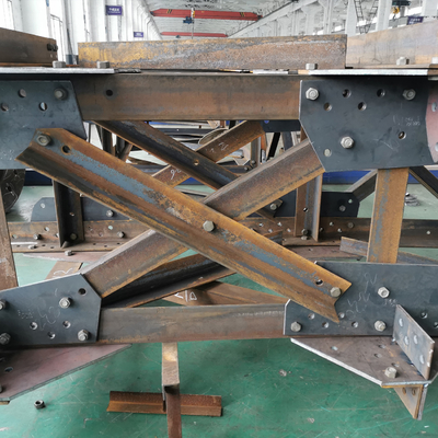 Galvanized Substation Gantry Structure Hot Dip Q355b Railway Transmission Line